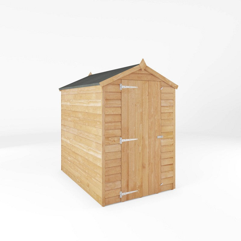 Mercia 5' 11" x 4' 3" Apex Shed - Budget 8mm Cladding Overlap