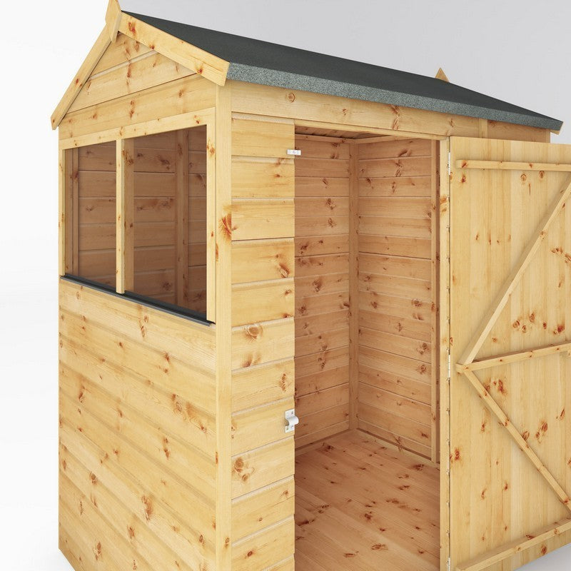 Mercia 3' 10" x 5' 8" Apex Shed - Premium Pressure Treated Shiplap