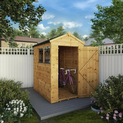 Mercia 3' 10" x 5' 8" Apex Shed - Premium Pressure Treated Shiplap