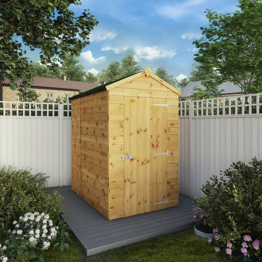 Mercia 3' 10" x 5' 8" Apex Shed - Premium Dip Treated Shiplap