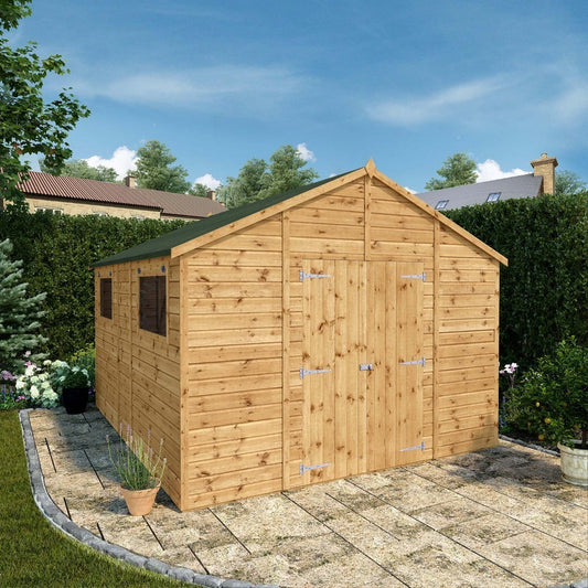 Mercia Premier 11' 8" x 10' Apex Workshop - Premium Pressure Treated Shiplap