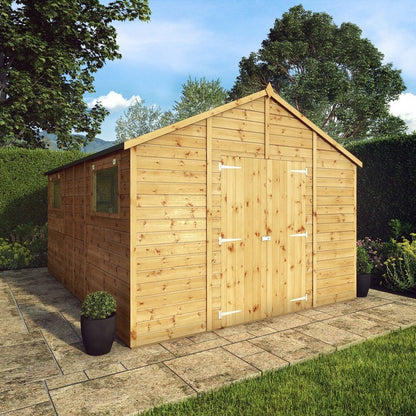 Mercia Premier 13' 8" x 10' Apex Workshop - Premium Dip Treated Shiplap