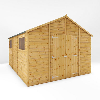 Mercia Premier 13' 8" x 10' Apex Workshop - Premium Dip Treated Shiplap