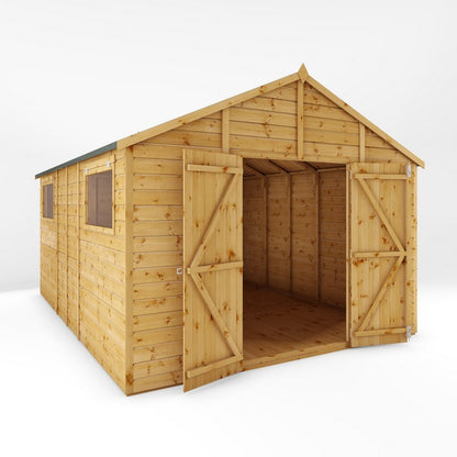 Mercia Premier 13' 8" x 10' Apex Workshop - Premium Dip Treated Shiplap