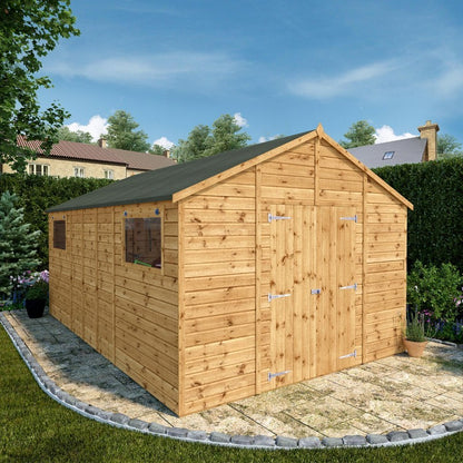 Mercia Premier 10' x 15' 7" Apex Workshop - Premium Pressure Treated Shiplap