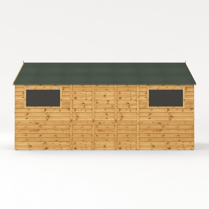 Mercia Premier 10' x 15' 7" Apex Workshop - Premium Pressure Treated Shiplap