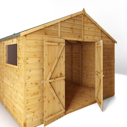 Mercia Premier 10' x 17' 7" Apex Workshop - Premium Dip Treated Shiplap