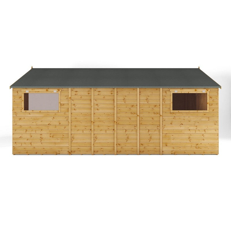 Mercia Premier 10' x 17' 7" Apex Workshop - Premium Dip Treated Shiplap