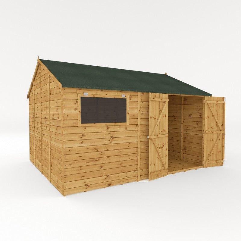 Mercia Premier 11' 8" x 10' Reverse Apex Workshop - Premium Pressure Treated Shiplap