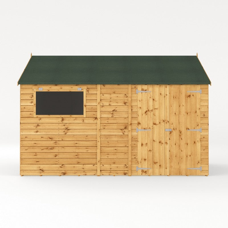 Mercia Premier 11' 8" x 10' Reverse Apex Workshop - Premium Pressure Treated Shiplap