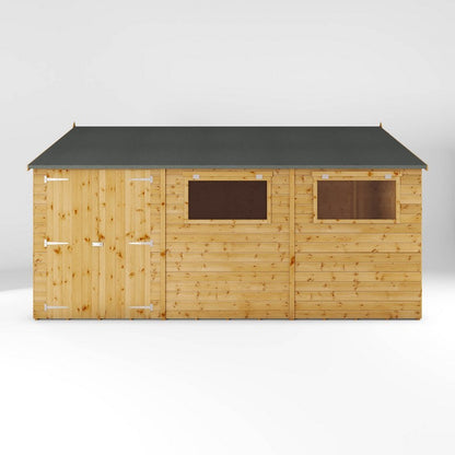 Mercia Premier 14' 7" x 10' Reverse Apex Workshop - Premium Dip Treated Shiplap