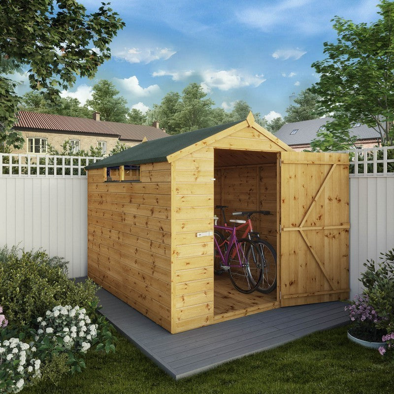 Mercia 5' 8" x 7' 8" Apex Shed - Premium Pressure Treated Shiplap