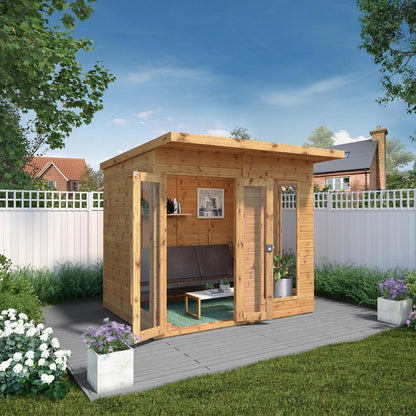 Mercia Maine 0' x 7' 7" Pent Summerhouse - Premium Dip Treated Shiplap