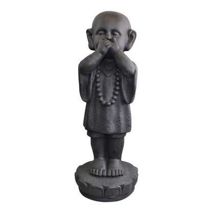 See No Evil, Hear No Evil Monks Statue Polyresin with Stone Pattern - 55cm