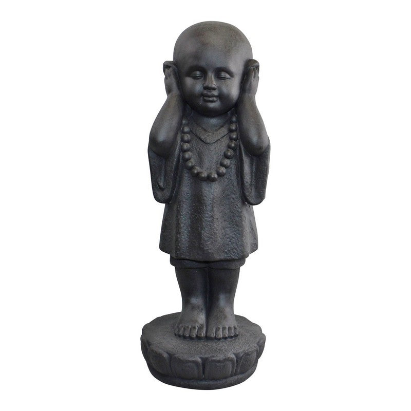 See No Evil, Hear No Evil Monks Statue Polyresin with Stone Pattern - 55cm