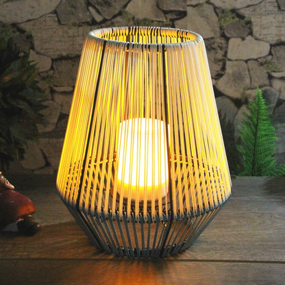 Rattan Lantern Garden Solar Light by Callow