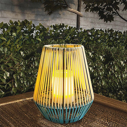 Rattan Lantern Garden Solar Light by Callow