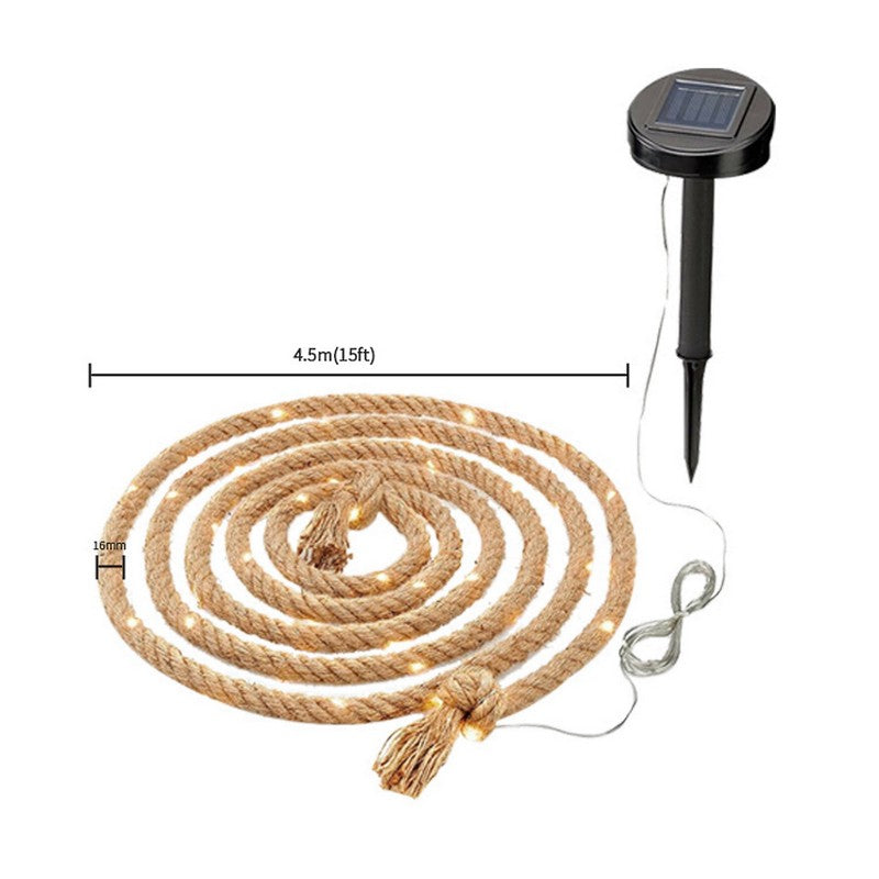 Hemp Rope Garden Solar Light by Callow