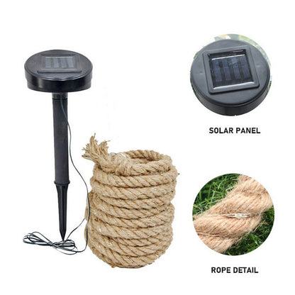 Hemp Rope Garden Solar Light by Callow