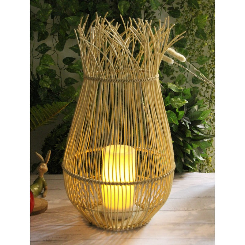 Rattan Lantern Garden Solar Light by Callow