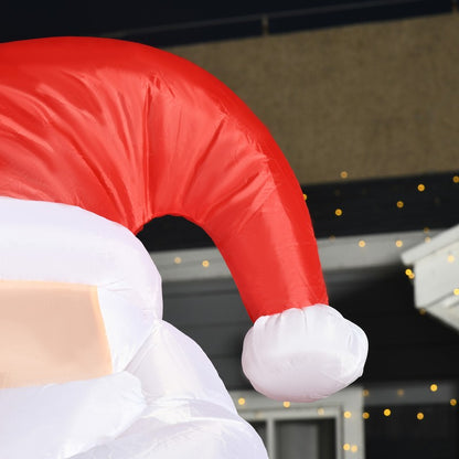 Homcom Inflatable Air Blown Christmas Santa Claus 240cm W/LED