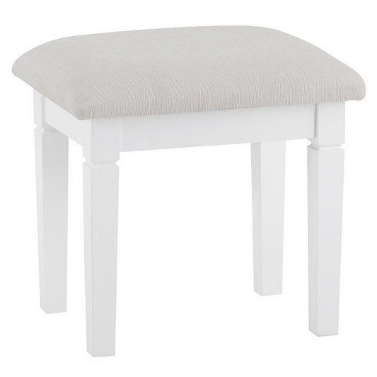 Swafield Dressing Stool White & Pine