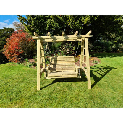 Pergola Garden Swing Seat by Churnet Valley - 2 Seats