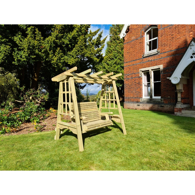 Pergola Garden Swing Seat by Churnet Valley - 2 Seats