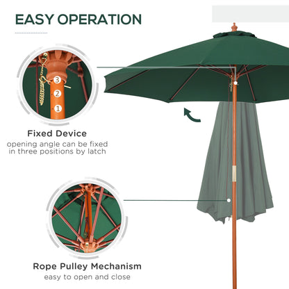 2.5m Garden Parasol Umbrella