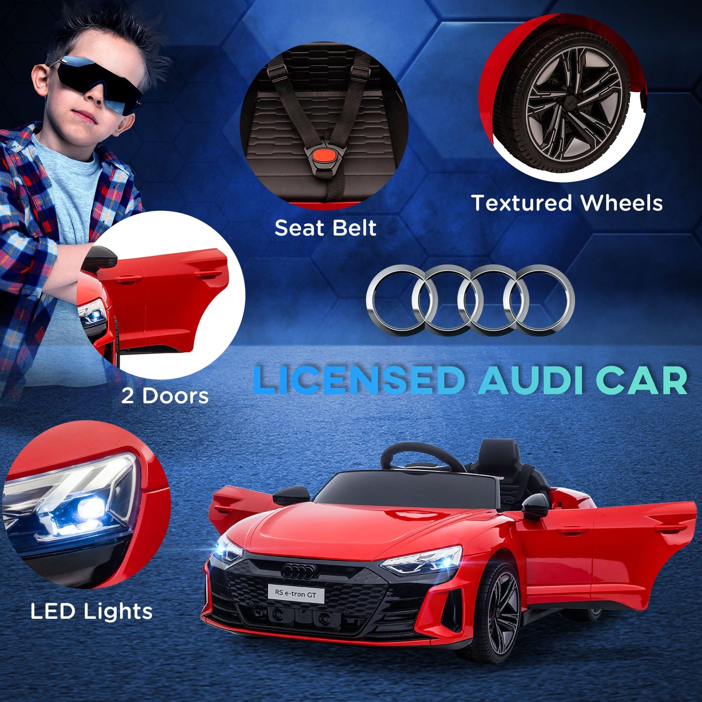 Audi Licensed 12V Kids Electric Ride-On