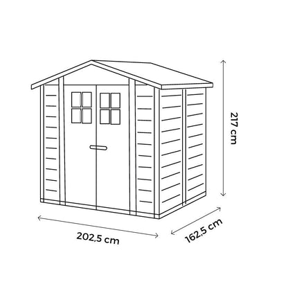 Shire Tuscany 6' 7" x 5' 3" Apex Garden Store - Classic