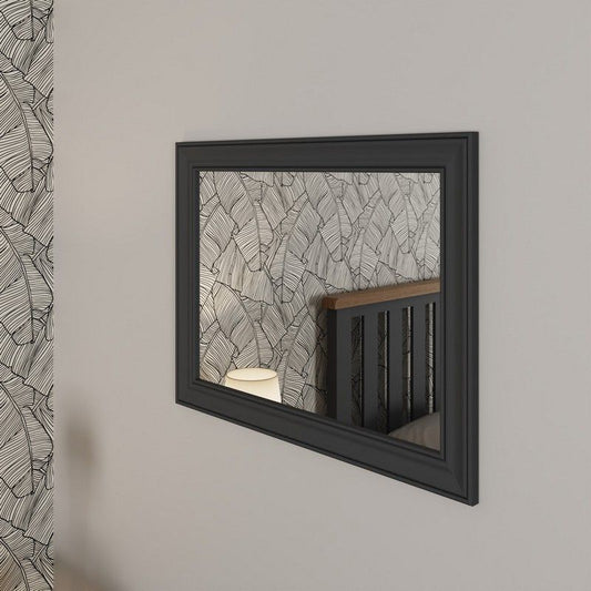 Lighthouse Mirror Oak Dark Grey 80cm