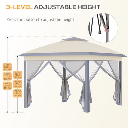 Outsunny 330cm x 330cm Pop Up Canopy