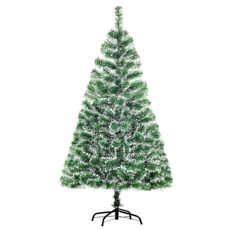 Homcom 5FT Indoor Christmas Tree Artificial Decoration Xmas Gift with Metal Stand Branch Tips