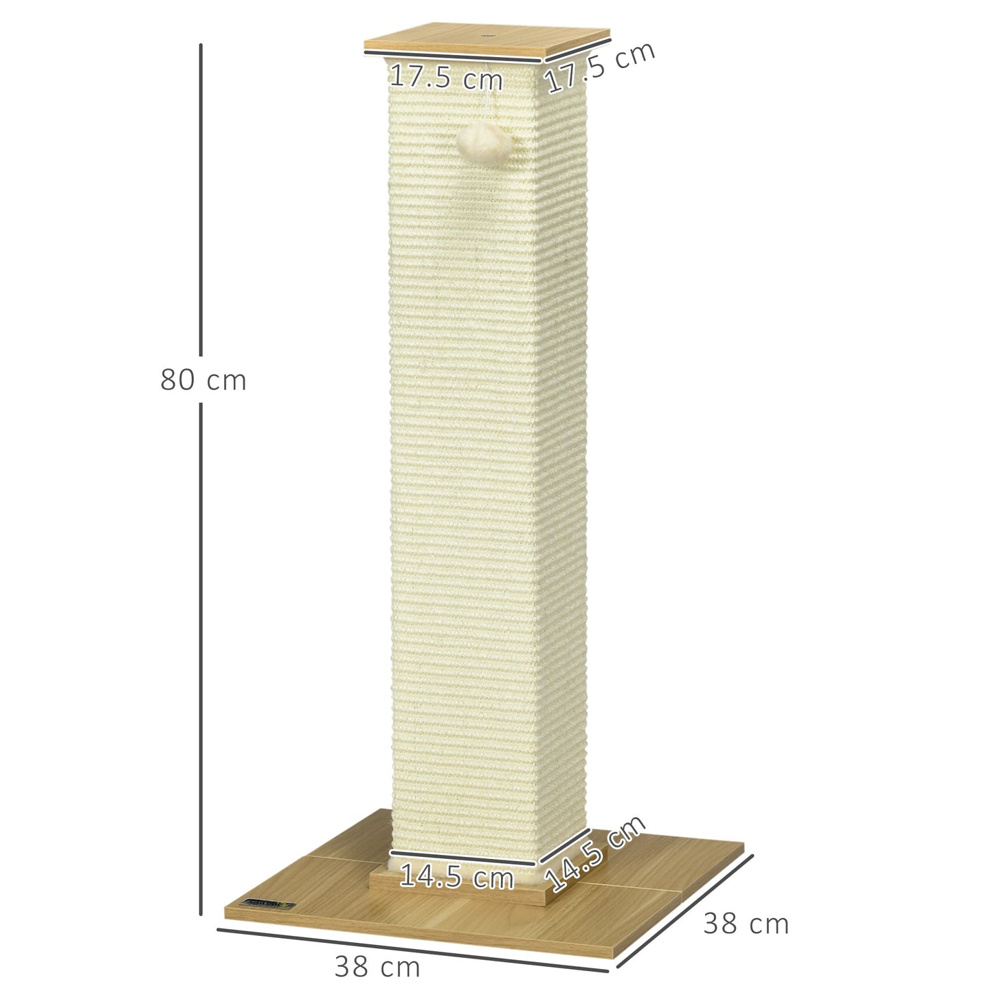 PawHut 80cm Scratching Post