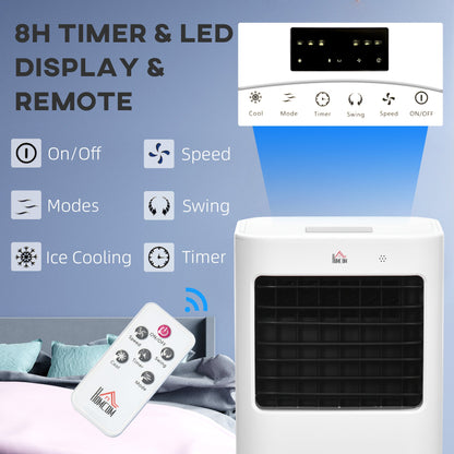 15L Multifunction Three Speed Air Cooler With Remote Control White