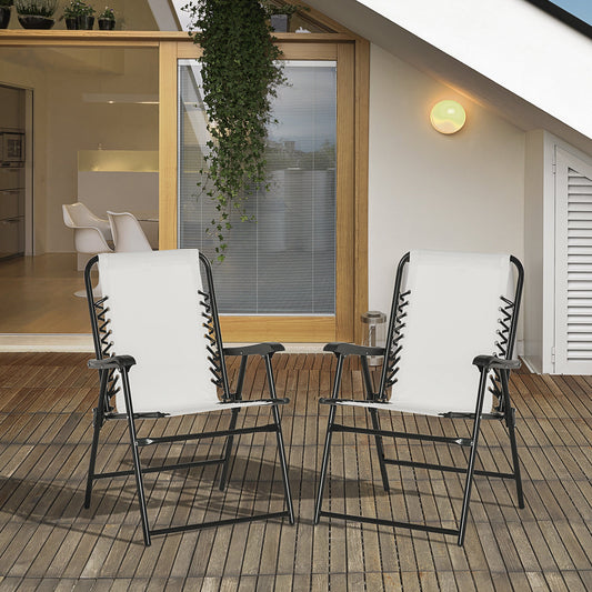 2-Pieces Patio Folding Chair Set