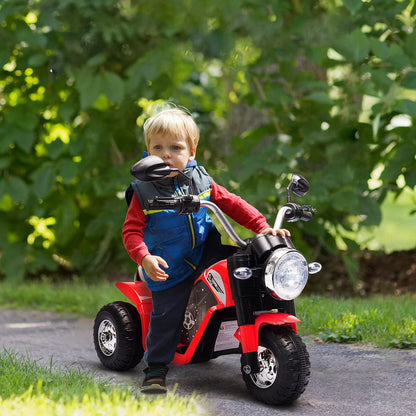 Kids 6V Electric Motorcycle Ride-On Toy Battery 18 - 36 Months Red