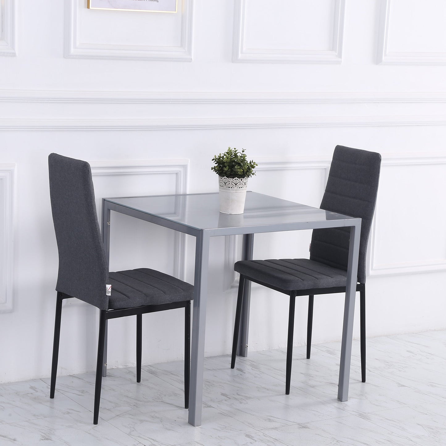 Modern Square Dining Table for 2-4 People