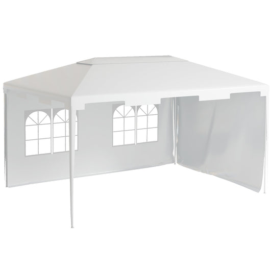 3 x 4m Half-Open Garden Gazebo