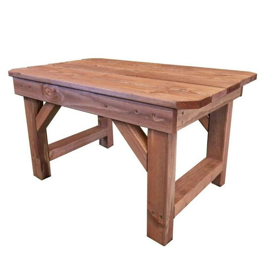 Swedish Redwood Garden Coffee Table by Churnet Valley