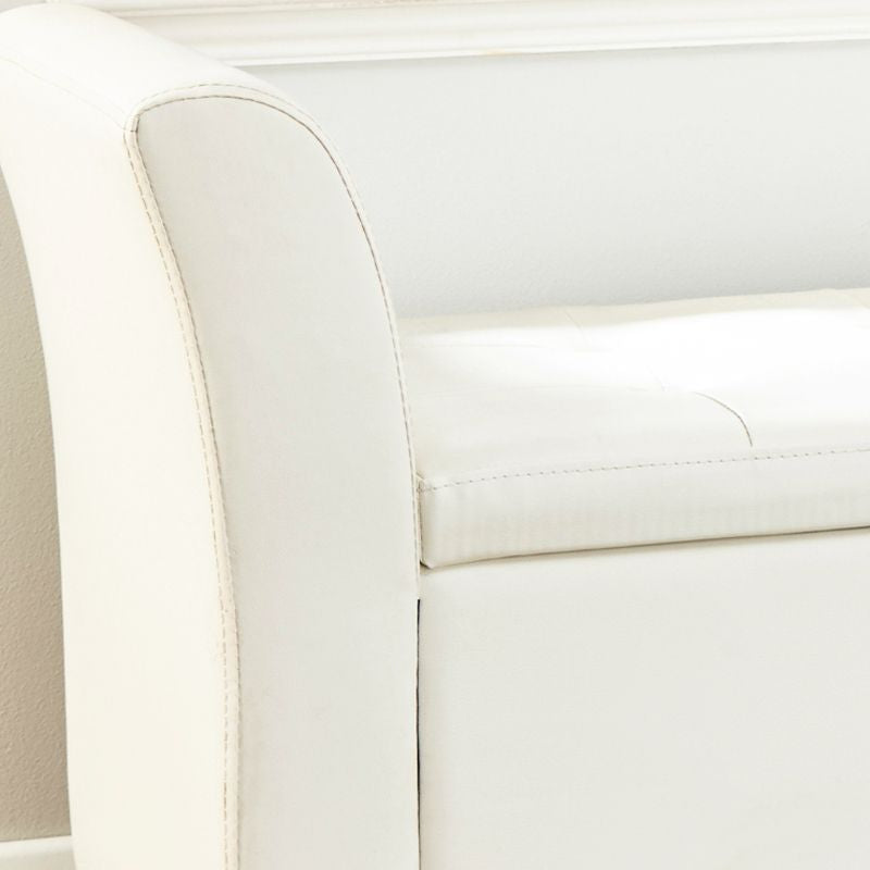 Verona Window Seat Faux Leather White