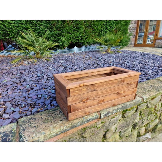 Swedish Redwood Garden Trough Planter by Churnet Valley