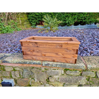 Swedish Redwood Garden Trough Planter by Churnet Valley