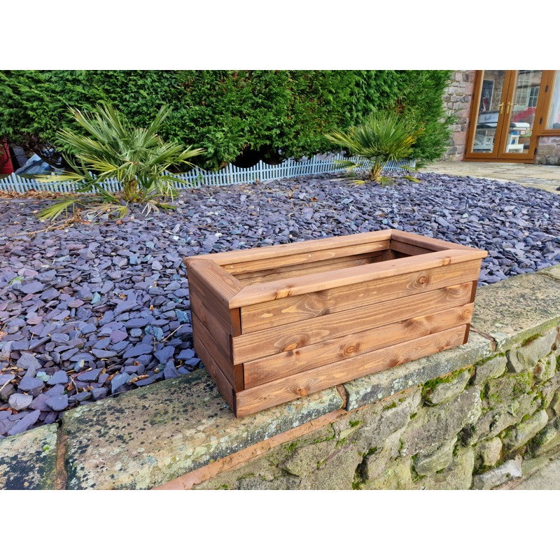 Swedish Redwood Garden Trough Planter by Churnet Valley