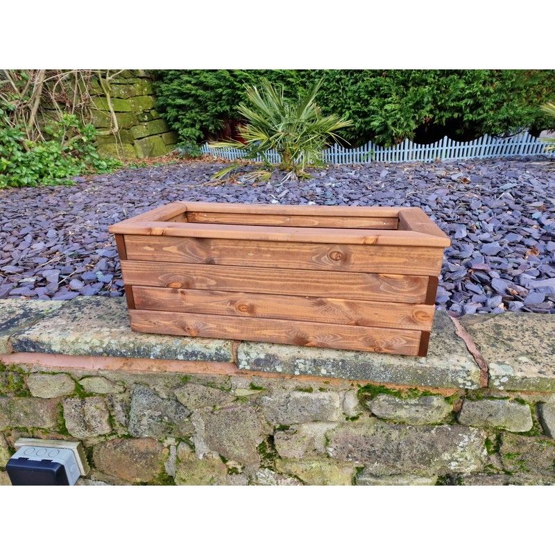 Swedish Redwood Garden Trough Planter by Churnet Valley