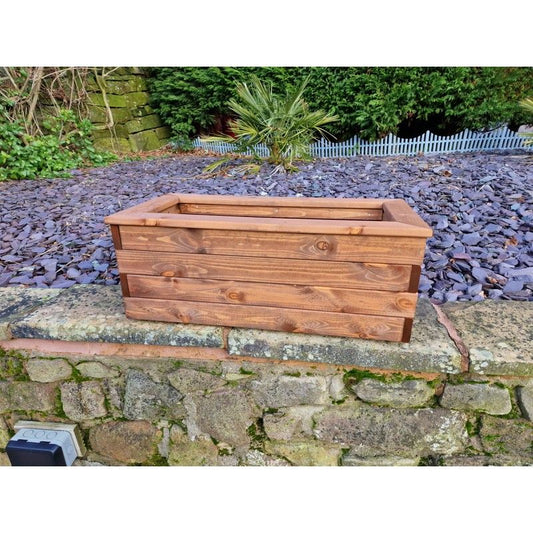 Swedish Redwood Garden Trough Planter by Churnet Valley