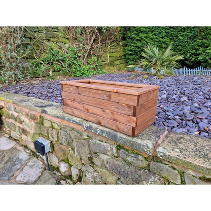 Swedish Redwood Garden Trough Planter by Churnet Valley