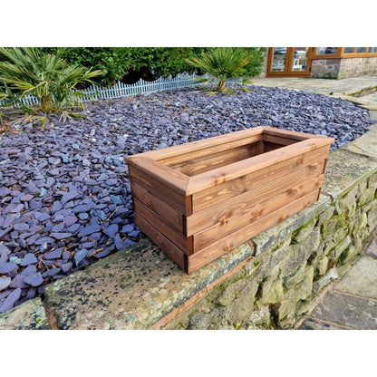 Swedish Redwood Garden Trough Planter by Churnet Valley