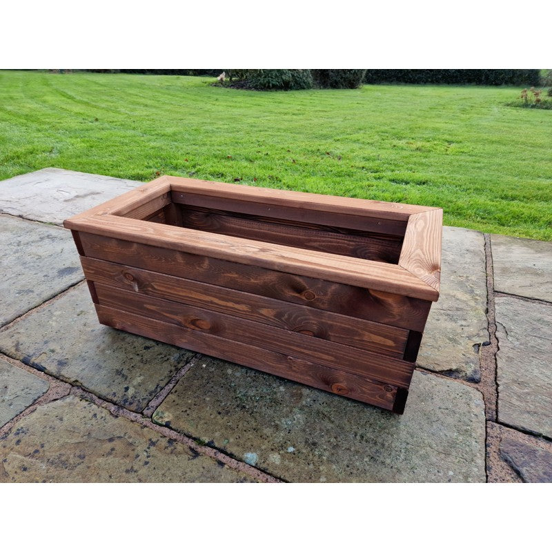 Swedish Redwood Garden Trough Planter by Churnet Valley